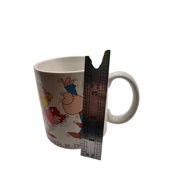 RUSS Id Rather Be Dancing Cartoon Ceramic Vintage Mug - Picture 4 of 5
